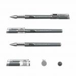 Ручка гелевая ERICH KRAUSE Megapolis Gel, ЧЕРНАЯ, корпус с печатью, узел 0,5мм, линия 0,4мм, 93