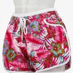 1036 цветы (M-XL) Шорты пр.