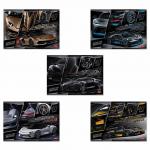 Альбом д/рис. А4 40л., скоба, 3D фольга, мат.ламинация, HATBER, 205х290мм, SuperCarsWorld, 40А4лофВ