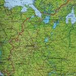 Карта России физическая 101х70 см, 1:8,5М, с ламинацией, интерактивная, европодвес, BRAUBERG, 112392