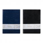 Тетради B5 (179х250мм) 60л, НАБОР 2шт, сшивка, клетка, кожзам гладкий, BRAUBERG VIVA, 403900