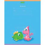 Тетрадь 12л. HATBER-ECO косая линия, обложка плотная мелованная бумага, Мини_Дино, 12Т5C6