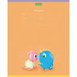 Тетрадь 12л. HATBER-ECO косая линия, обложка плотная мелованная бумага, Мини_Дино, 12Т5C6