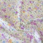 Плательная ткань сатин, рисунок цветы 2