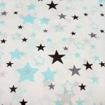 Плательная ткань сатин, цвет звезды