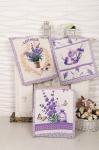 К-т полотенец "Сиреневая дымка" 50*60 см - 3 шт. рогожка хлопок 100%