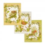 К-т полотенец "Береста" 50*60 см - 3 шт. рогожка хлопок 100%