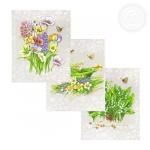 К-т полотенец "Аромат" 50*60 см - 3 шт. рогожка хлопок 100%