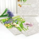 К-т полотенец "Аромат" 50*60 см - 3 шт. рогожка хлопок 100%