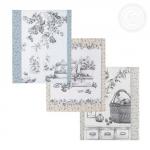 К-т полотенец "Дофине" 50*60 см - 3 шт. рогожка хлопок 100%