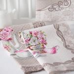 К-т полотенец "Прованс" 50*60 см - 3 шт. рогожка хлопок 100%