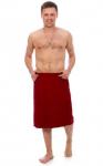 Килт мужской для бани и сауны БОРДО махровый хлопок 100%