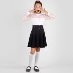 *Водолазка для девочки с кружевами