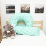 Наволочка бязь на подушку для беременных U-образная 1737/16 цвет мята