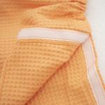 Вафельная накидка на резинке для бани и сауны Премиум женская с широкой резинкой цвет 131/3