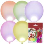 10"/25см Флуоресцентный ассорти со светодиодами 5шт"