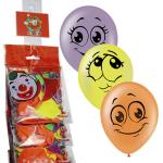 10"/25см Флуоресцентный (шелк) 1 ст. рис Улыбки 10шт"