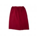 Вафельная накидка на резинке для бани и сауны Премиум женская с широкой резинкой цвет 066 бордо