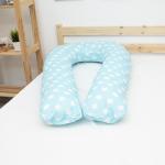 Наволочка бязь на подушку для беременных U-образная 1737/7 цвет бирюза