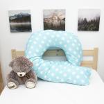 Наволочка бязь на подушку для беременных U-образная 1737/7 цвет бирюза