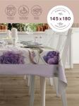 Скатерть диагональ 145х180 "Mia Cara" Виолет рис 30136 вид 4 (цифровая печать)