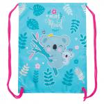 Мешок для обуви BRAUBERG PREMIUM, карман, подкладка, светоотр. элементы, 43х33 см, Koala, 270282