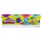 Пластилин PLAY-DOH Hasbro  4 цв., 546 г, баночки в коробке, B5517