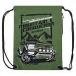 Мешок для обуви BRAUBERG PREMIUM, карман,подкладка,светоотр. элем.,43х33см,Mountain conqueror,270286