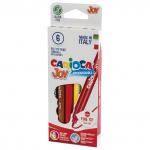 Фломастеры CARIOCA (Италия) Joy,  6 цв., суперсмываемые, вентилир.колпачок, картонная коробка,40613