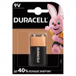 Батарейка DURACELL Basic 6LR61 (КРОНА), Alkaline, 1шт, блистер, 9В (шк6267)