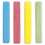 Мел цветной ПИФАГОР, НАБОР 4 шт., квадратный, 221977