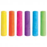 Мел цветной JOVI (Испания), НАБОР 6 шт., для рисования на асфальте, круглый, 1030