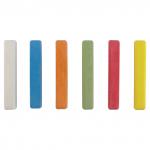 Мел цветной ПИФАГОР, НАБОР 6 шт., квадратный, 221979