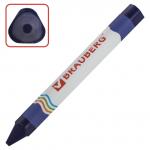 Восковые карандаши утолщенные BRAUBERG "АКАДЕМИЯ", НАБОР 6 цв.,227286