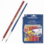 Карандаши цветные акварельные STAEDTLER (Германия) Noris Club, 36 цв. +кисть, европодвес,144 10ND36