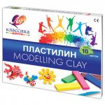 Пластилин классический ЛУЧ Классика, 10 цв., 200 г, со стеком, картонная упаковка, 7 с304-08