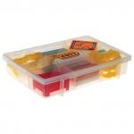 Пластилин JOVI (Испания), НАБОР, 8 цв., 200 г, 12 форм, 3 стека, скалка, пластиковый чемодан, 230