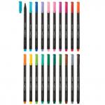 Набор капиллярных ручек (линеров) MAPED (Франция), 20шт., АССОРТИ, "Graph'Peps", линия 0,4мм,749151