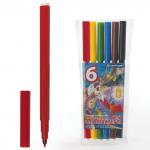 Фломастеры CENTROPEN "ПТИЦЫ", 6 цветов, смываемые, вент. колпачок, полибег, 7790/06-87