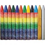 Восковые мелки ЛУЧ "Волшебная палитра", 12цв (10цв+1 золотой+1 серебряный), 30С 1943-08