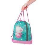 Мешок для обуви ЮНЛАНДИЯ, светоотражающая полоса, 47х37 см, Meow, 229170