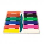 Пластилин классический ЛУЧ Люкс, 12 цв., 210 г, со стеком, пласт. вкладыш с трафаретом, 14 с1035-08