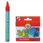 Восковые мелки KOH-I-NOOR Дракончик 12 цв., картонная упаковка с европодвесом, 8232/6