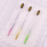 *Набор зубных щеток с бамбуковым углем и ионами золота (3 шт.)