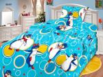 Детское постельное белье Шуйская бязь "пингвинчики"