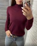 Джемпер  Женский 3003 "Гладкая - Стойка Ворот" Бордовый
