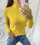Джемпер  Женский 3003 "Гладкая - Стойка Ворот" Желтый