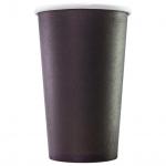 Стакан бумажный черный 400 мл, 50 шт.