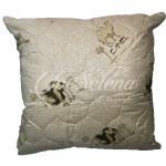 подушка верблюжья шерсть стеганая тик