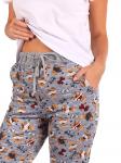Брюки женские кулирка "Мишки"